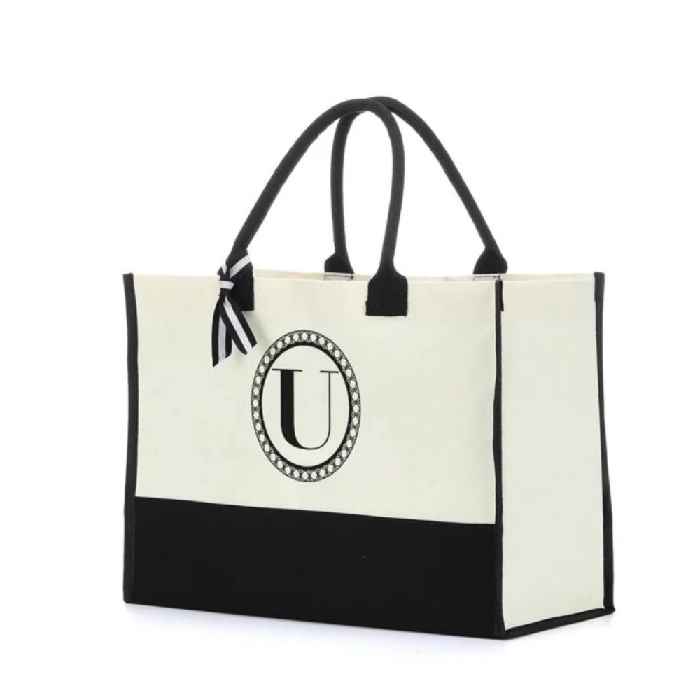 Canvas Tote Bag for Women Birthday Bag Beach Bag Personalized U
